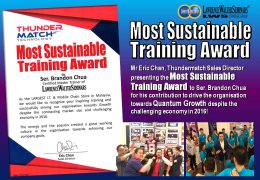 Thundermatch – Most Sustainable Training Award