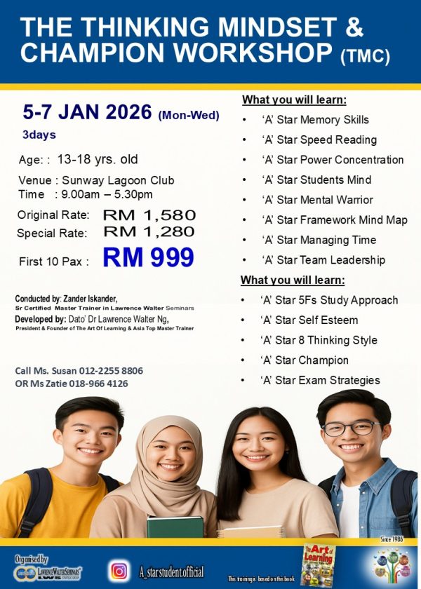 2026 'A' Star Student Impactful School Holiday Workshop by Zander ISkander
